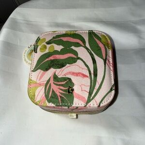 NWT - Spartina 449 Floral Pink and Green Women's jewelry box.